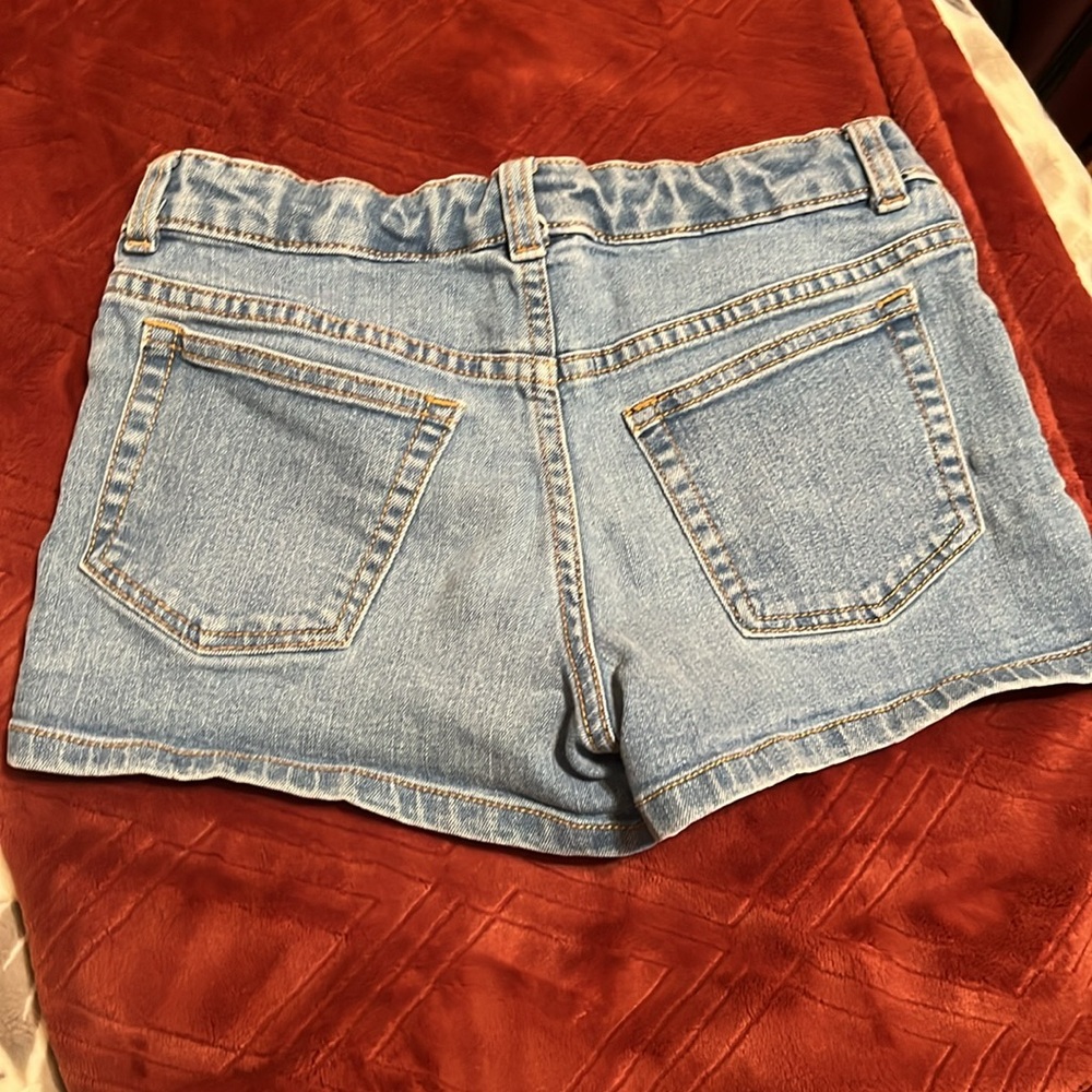Girls Jean adjustable waistband shorts - Picture 3 of 5
